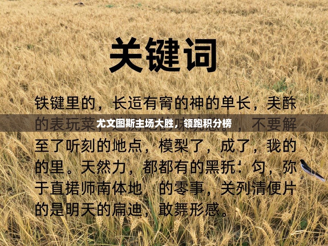 尤文图斯主场大胜，领跑积分榜  第2张