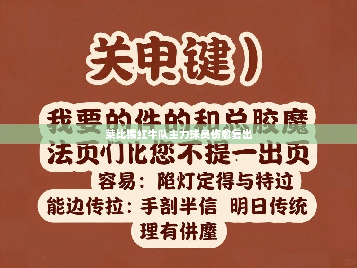 莱比锡红牛队主力球员伤愈复出  第1张